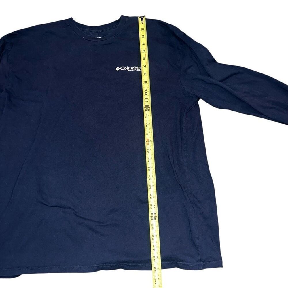 COLUMBIA Men’s Long sleeve Navy T-Shirt Size XXL - Picture 4 of 5